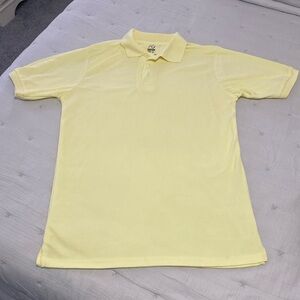 Light yellow collar top men BUY NOW! donating to goodwill soon.